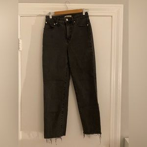 Madewell Curvy Perfect Vintage Jean in faded black